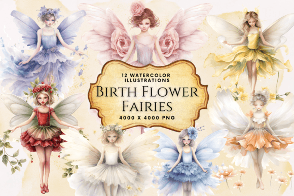 Birth Flower Fairy Clipart Watercolor: A Brand Designer’s Review for Marketing & Branding