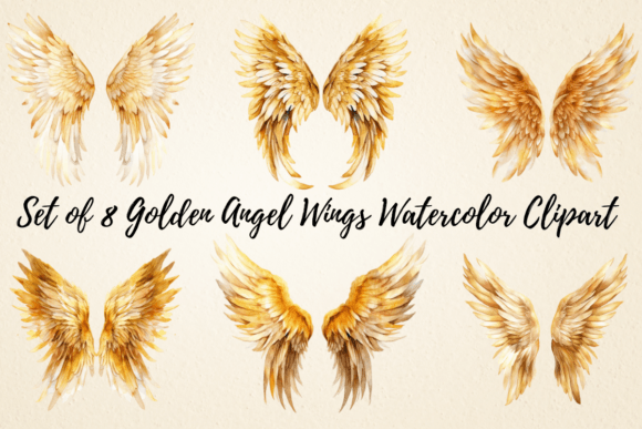 Golden Angel Wings Watercolor Clipart: A Designer’s Honest Review