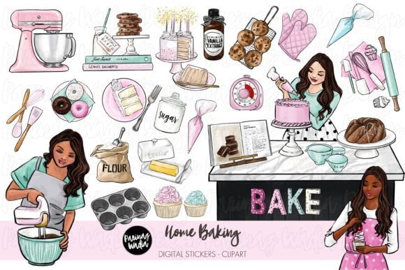 h1Home Baking Watercolor Illustrations for Creative Sellers/h1