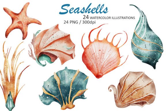 h1Seashells Watercolor Illustrations: A Brand Designer’s Review for Marketing and Visual Content Creation/h1