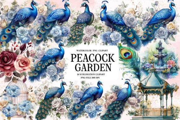 Peacock Garden Watercolor Clipart: A Seller’s Practical Review for Etsy & Digital Product Creators
