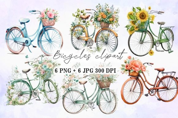 Retro Bicycle with Flowers Watercolor: A Brand Designer’s Review for Marketing & Visual Content