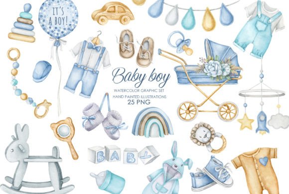 Watercolor Baby Boy Nursery Illustrations: A Designer’s Review for Real Client Projects