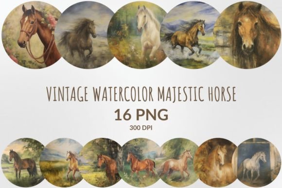 Watercolor Majestic Horse Illustrations: A Brand Designer’s Honest Review