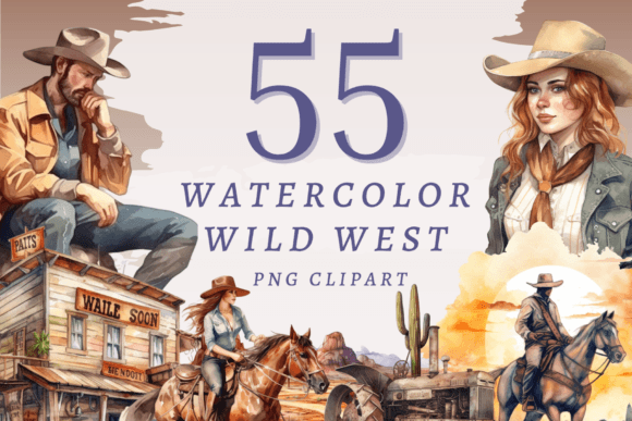 Watercolor Wild West PNG Bundle Review